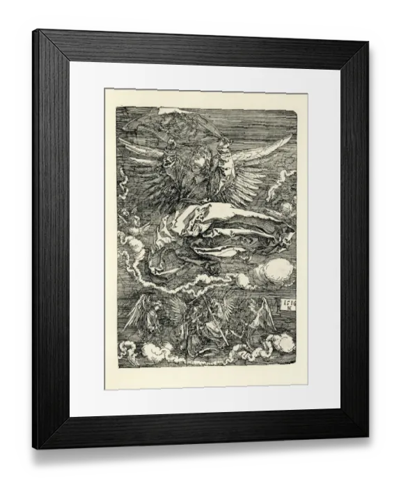 Framed Print : Sudarium Displayed by an Angel Framed Print : Sudarium Displayed by an Angel