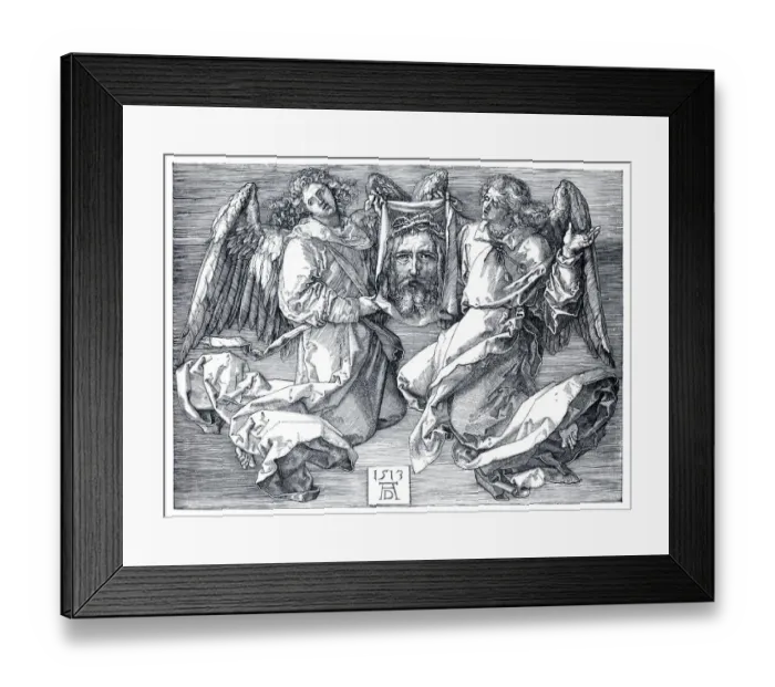 Framed Print : Angels with the Sudarium of Saint Veronica Framed Print : Angels with the Sudarium of Saint Veronica