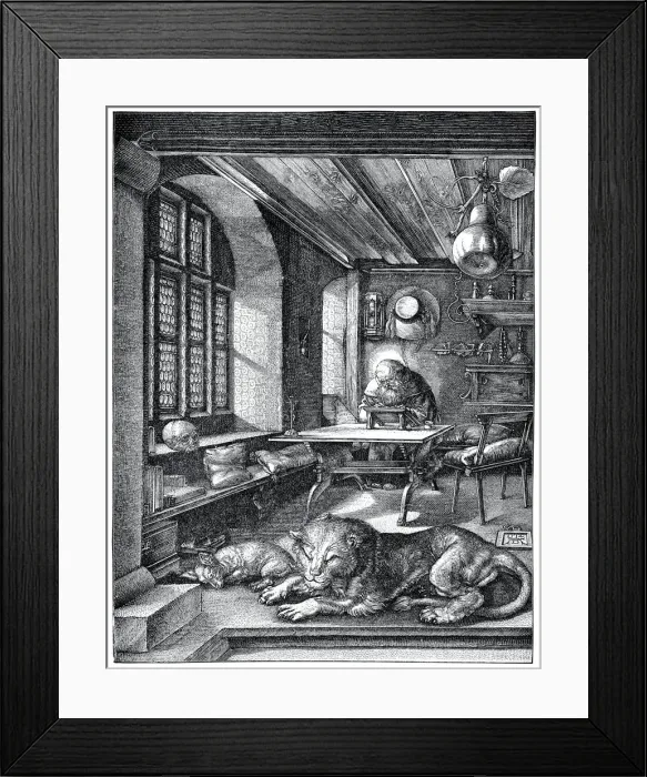 Framed Print : Saint Jerome in his Cell Framed Print : Saint Jerome in his Cell