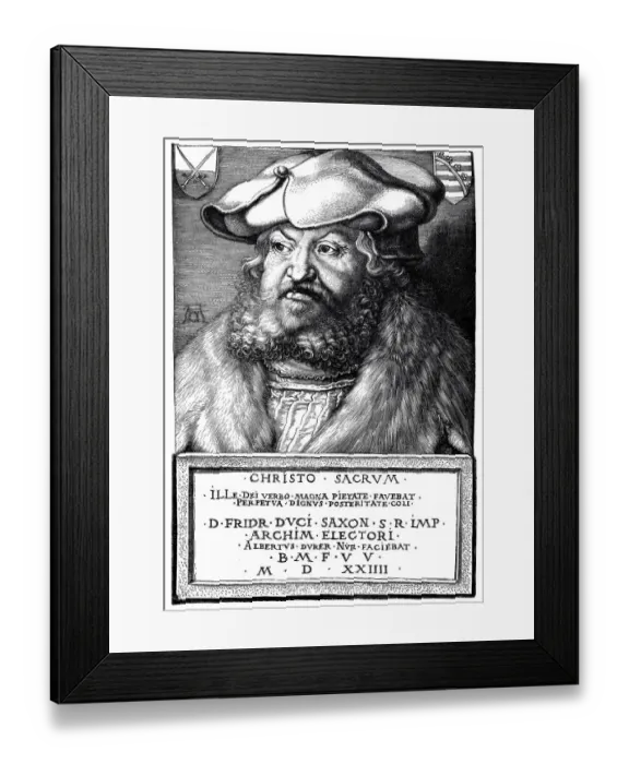 Framed Print : Frederick the Wise Duke of Saxony Framed Print : Frederick the Wise Duke of Saxony