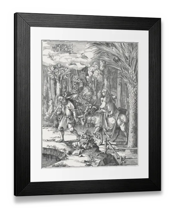 Framed Print : The Holy Family on the Flight into Egypt, by Albrecht DAOErer Framed Print : The Holy Family on the Flight into Egypt, by Albrecht DAOErer