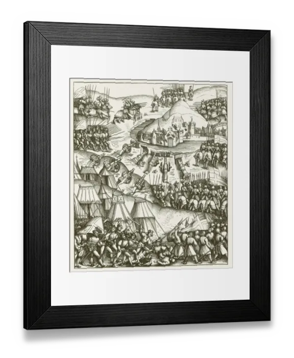 Framed Print : Siege of a city by Maximilian I, by Albrecht DAOErer Framed Print : Siege of a city by Maximilian I, by Albrecht DAOErer