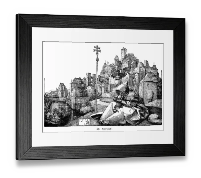 Framed Print : St Antony by Albrecht Durer Framed Print : St Antony by Albrecht Durer