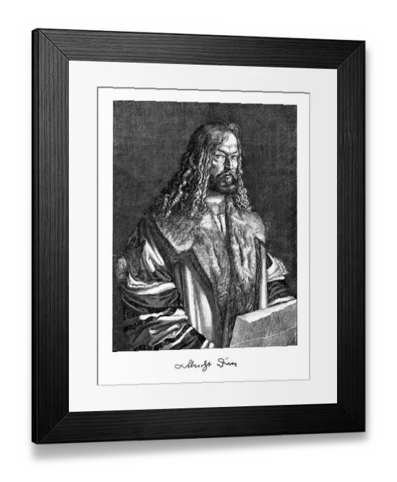 Framed Print : Portrait of Albrecht DAOErer Durer or Duerer, German painter Framed Print : Portrait of Albrecht DAOErer Durer or Duerer, German painter