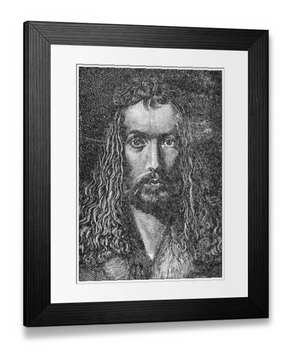 Framed Print : Antique illustration of important people of the past: Albrecht DAOErer Framed Print : Antique illustration of important people of the past: Albrecht DAOErer