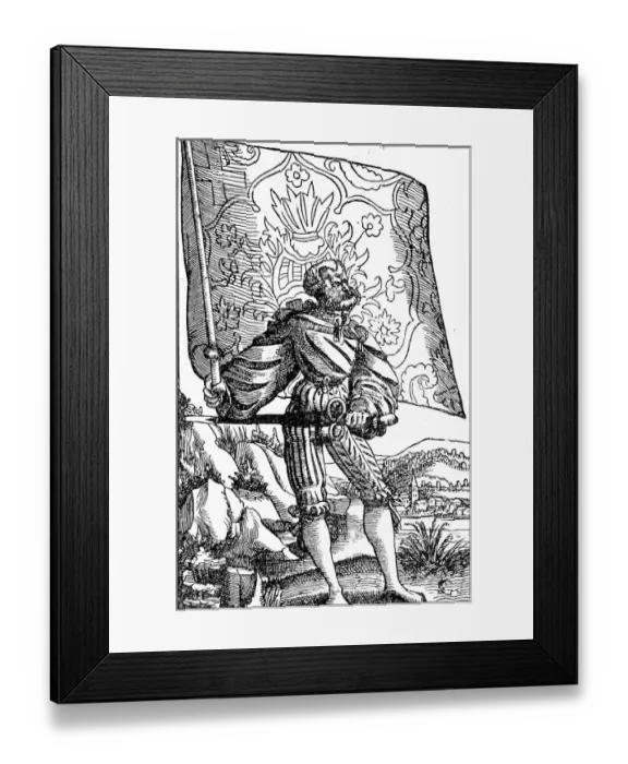 Framed Print : Antique illustration: Albert Durer Swiss Army Framed Print : Antique illustration: Albert Durer Swiss Army