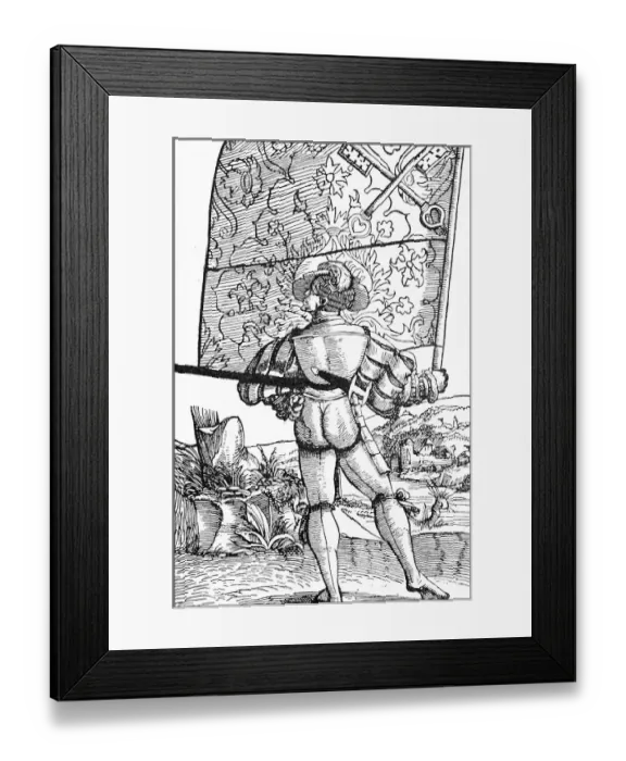 Framed Print : Antique illustration: Albert Durer Swiss Army Framed Print : Antique illustration: Albert Durer Swiss Army
