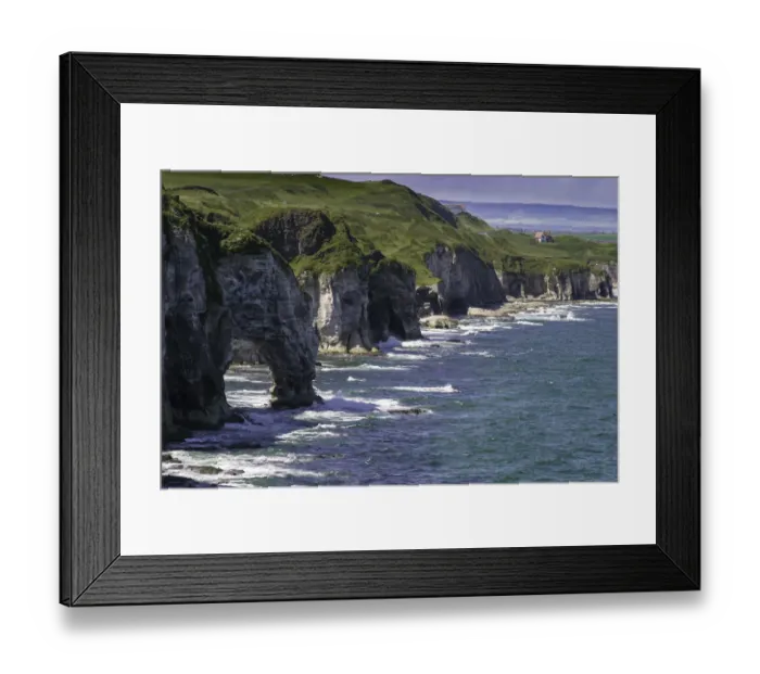 Framed Print : The White Rocks