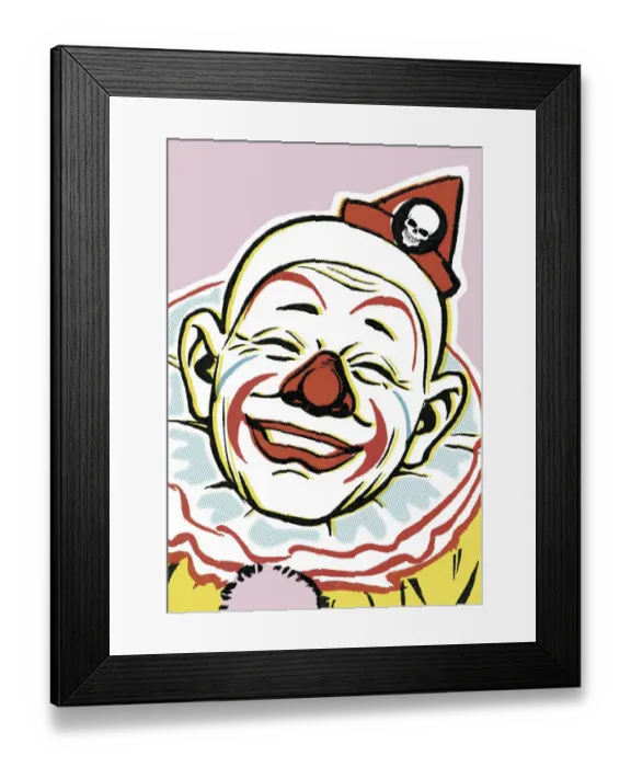 Framed Print : Happy Clown Framed Print : Happy Clown