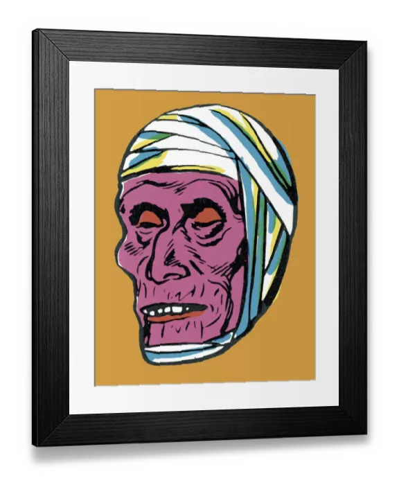 Framed Print : Zombie Head Framed Print : Zombie Head