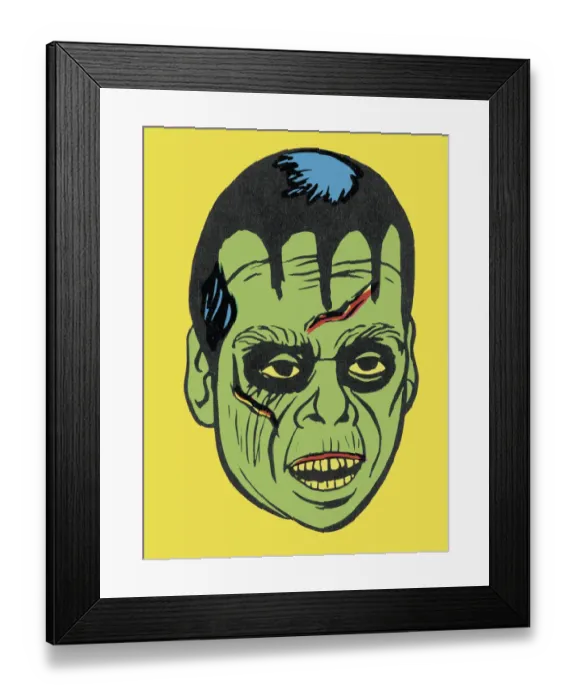 Framed Print : Monster Face Framed Print : Monster Face