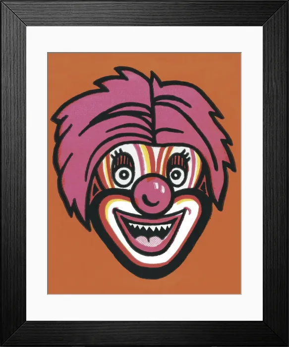 Framed Print : Clown Face Framed Print : Clown Face