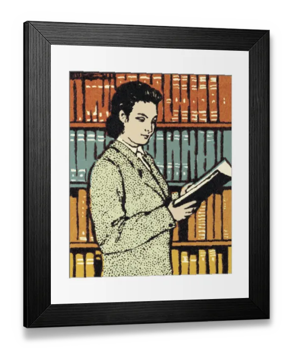Framed Print : Person Reading a Book
