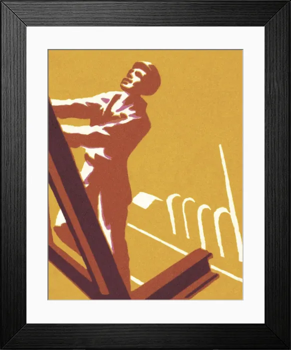 Framed Print : Construction Worker Framed Print : Construction Worker