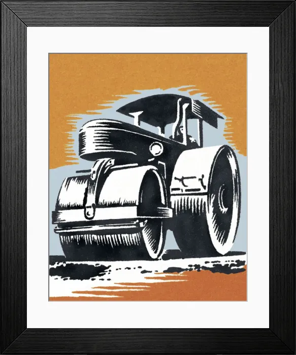 Framed Print : Steamroller Framed Print : Steamroller