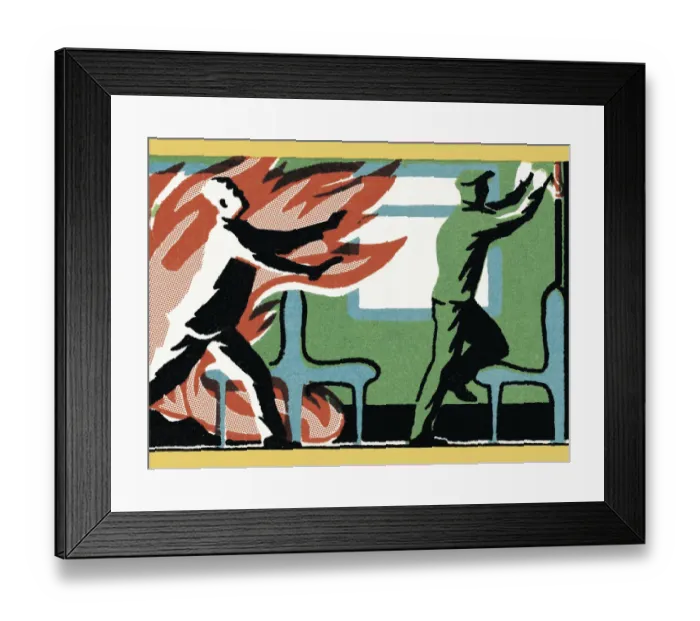 Framed Print : Fire Emergency Framed Print : Fire Emergency