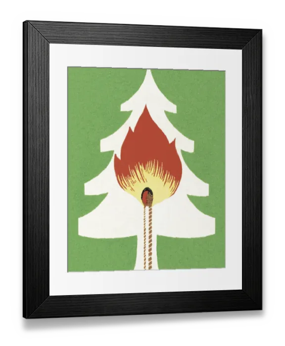 Framed Print : Forest Fire