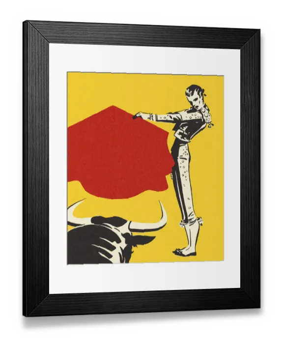 Framed Print : Matador and a Bull Framed Print : Matador and a Bull