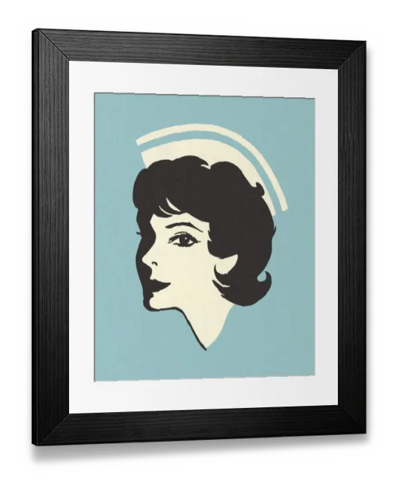 Framed Print : Portrait of a Nurse Framed Print : Portrait of a Nurse