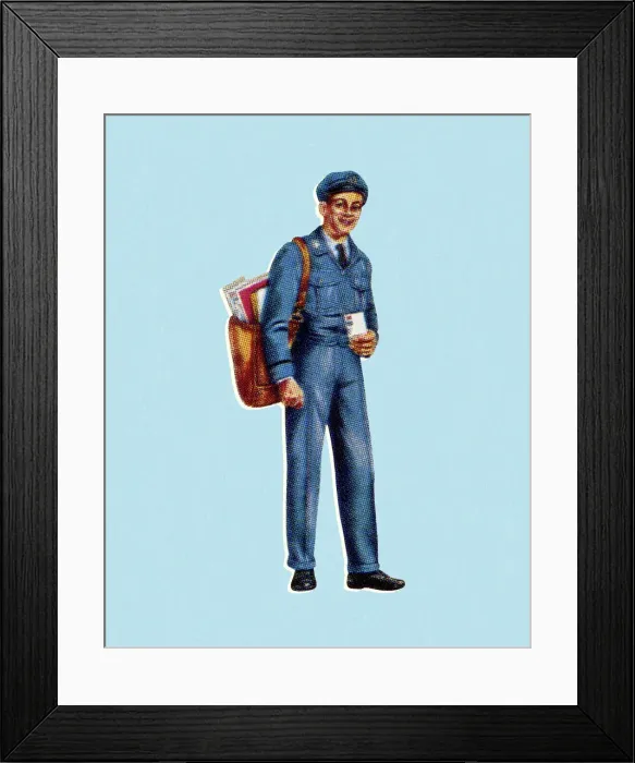 Framed Print : Mail Carrier Framed Print : Mail Carrier