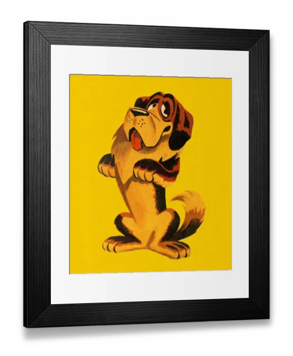 Framed Print : Begging Dog