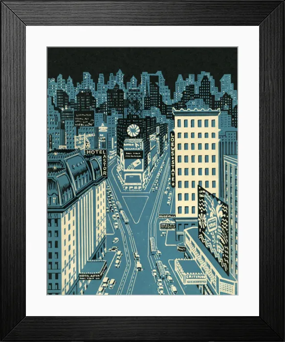 Framed Print : Busy City at Night Framed Print : Busy City at Night