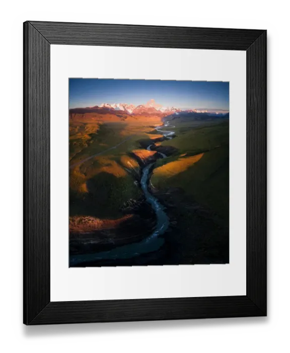 Framed Print : Fitzroy and river curve Framed Print : Fitzroy and river curve