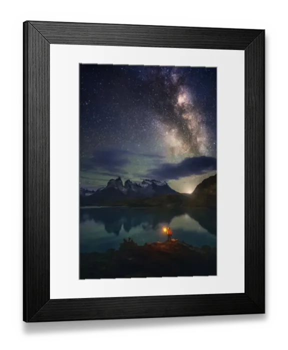 Framed Print : Milky Way at Lago Pehoe, Torres del Paine National Park Framed Print : Milky Way at Lago Pehoe, Torres del Paine National Park