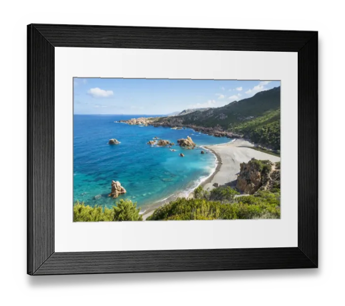 Framed Print : Li Tinnari, Costa Paradiso, Olbia Tempio, Sardinia. Li Tinnirai beach