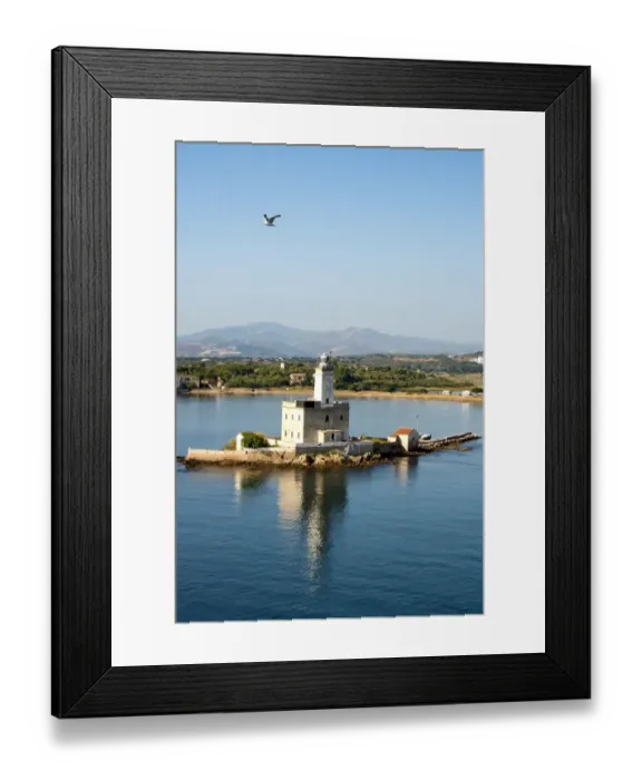 Framed Print : Lighthouse Of Olbia Framed Print : Lighthouse Of Olbia