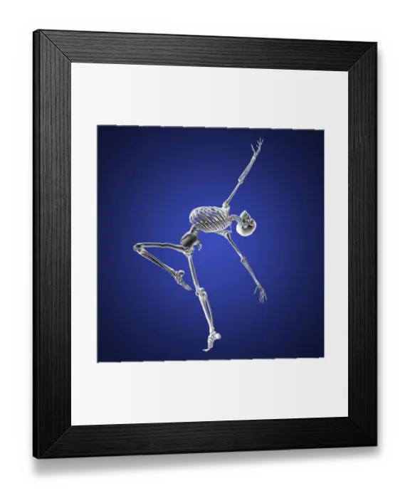 Framed Print : Anatomy of a dancer, illustration Framed Print : Anatomy of a dancer, illustration