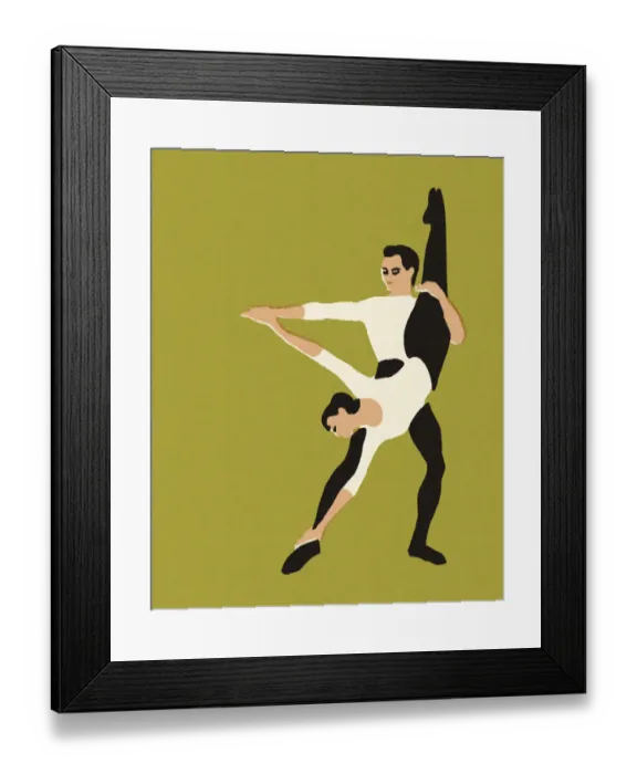 Framed Print : Two Ballet Dancers Framed Print : Two Ballet Dancers