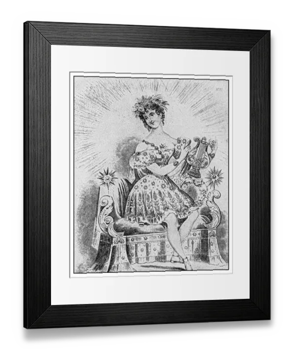 Framed Print : Antique illustration: Mrs Honey as Celestia Framed Print : Antique illustration: Mrs Honey as Celestia