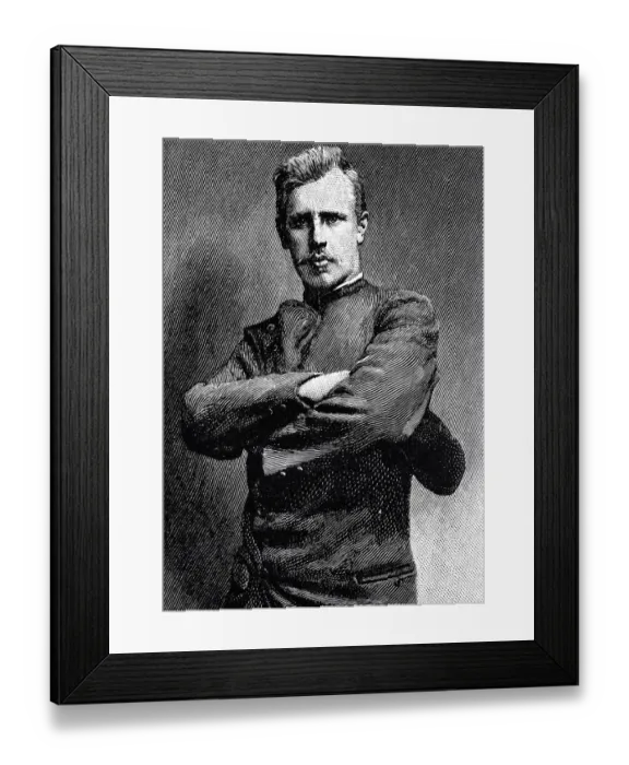 Framed Print : Fridjof Nansen, 27 years old Framed Print : Fridjof Nansen, 27 years old