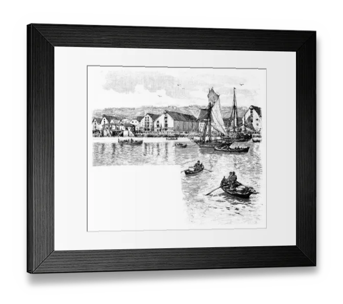 Framed Print : Trondheim harbor Framed Print : Trondheim harbor