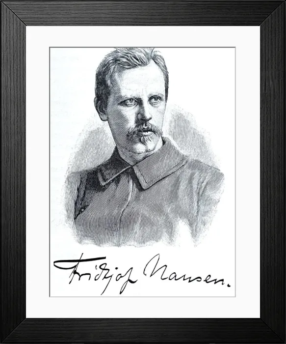 Framed Print : Fridjof Nansen portrait, headshot Framed Print : Fridjof Nansen portrait, headshot