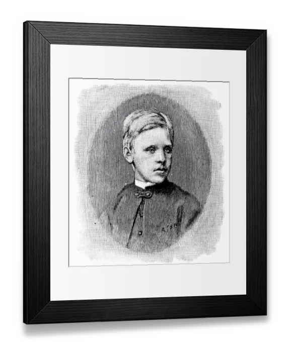 Framed Print : Fridjof Nansen, 12 years old Framed Print : Fridjof Nansen, 12 years old
