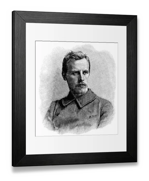 Framed Print : Fridjof Nansen, 33 years old Framed Print : Fridjof Nansen, 33 years old