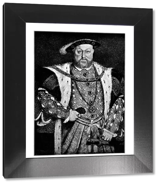 Portrait of King Henry VIII (28 June 1491 - 28 January 1547) King of England