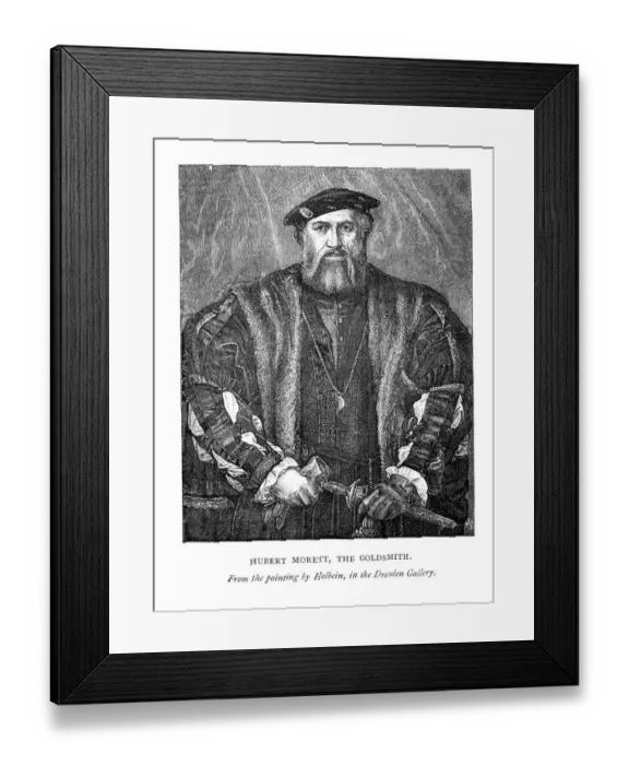 Framed Print : Hubert Morett Goldsmith of Henry VIII