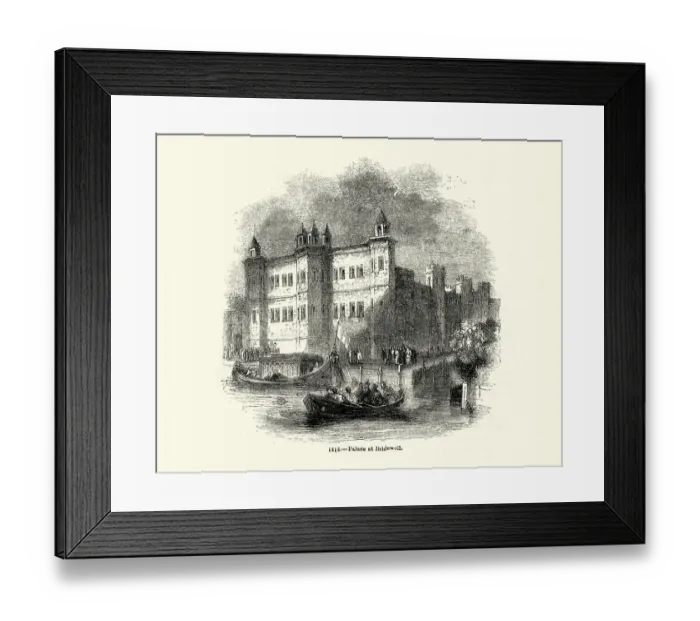 Framed Print : Bridewell Palace, London home of Henry VIII, Tudor architecture Framed Print : Bridewell Palace, London home of Henry VIII, Tudor architecture