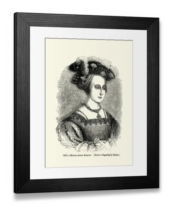 Framed Print : Anne Boleyn the second wife of King Henry VIII Framed Print : Anne Boleyn the second wife of King Henry VIII