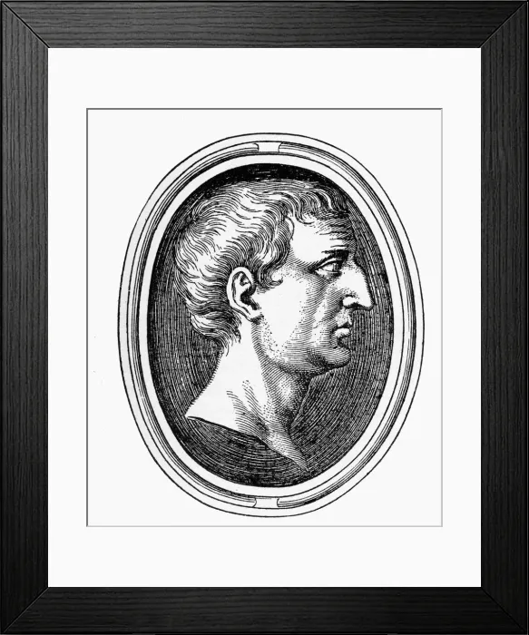 Framed Print : Marc Antony, 83-30 B. C. Engraving Framed Print : Marc Antony, 83-30 B. C. Engraving