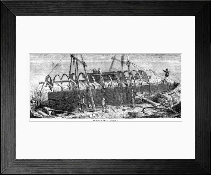 Framed Print : Building the Cleopatra cylindrical vessel for transporting Cleopatras Needle Framed Print : Building the Cleopatra cylindrical vessel for transporting Cleopatras Needle