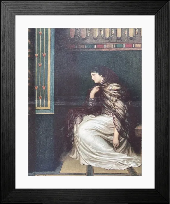 Framed Print : Cleopatra in the temple Framed Print : Cleopatra in the temple