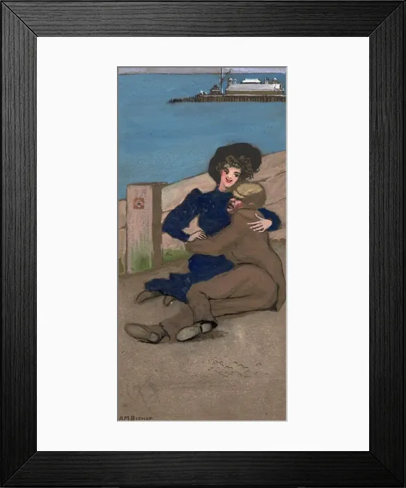 Framed Print : Seaside Snuggle Framed Print : Seaside Snuggle