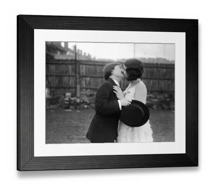 Framed Print : Garden Kiss