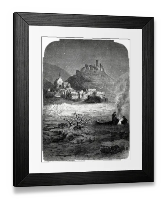 Framed Print : Beilstein at the Mosel, at the ice course Framed Print : Beilstein at the Mosel, at the ice course