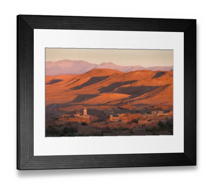 Framed Print : Ait Benhadou the new city view from Casbah Ait Benhaddou (Morroco) Framed Print : Ait Benhadou the new city view from Casbah Ait Benhaddou (Morroco)