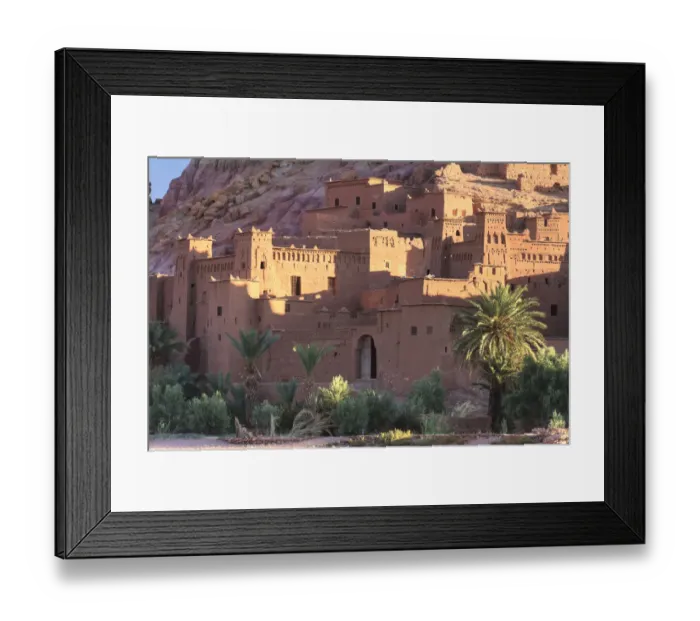 Framed Print : Kasbah in Moroccan Desert Framed Print : Kasbah in Moroccan Desert